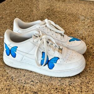 Nike Air Force 1 custom butterflies